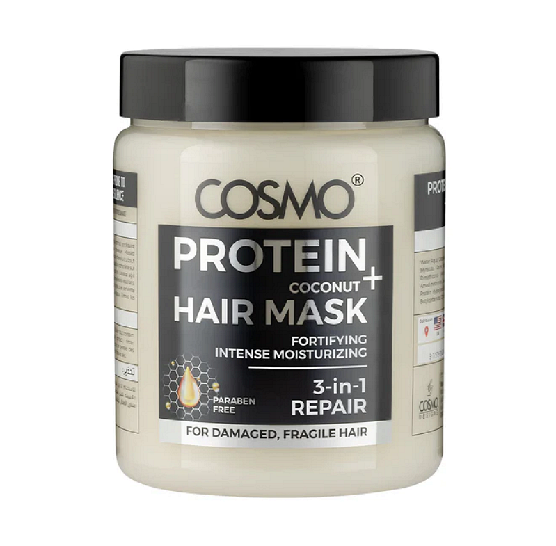 Μάσκα μαλλιών Cosmo με πρωτεΐνη + λάδι καρύδας 1000ml