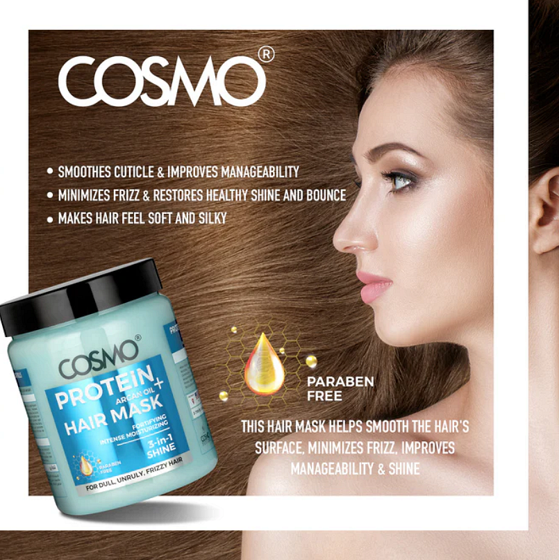 Μάσκα μαλλιών Cosmo Protein+ με έλαιο Argan 1000ml