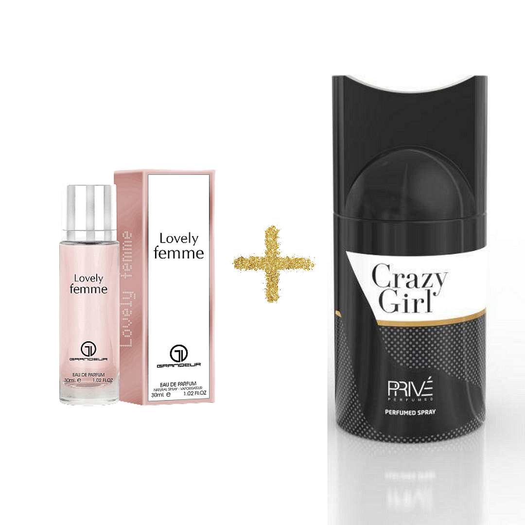 Μίνι Υπέροχη Γυναίκα + Αποσμητικό Crazy Girl